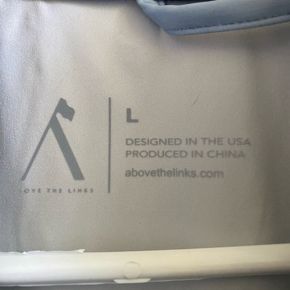 New With Tags - NWT Above The Links golf rain jacket. SS pullover with 1/4 zip. - Picture 2 of 4